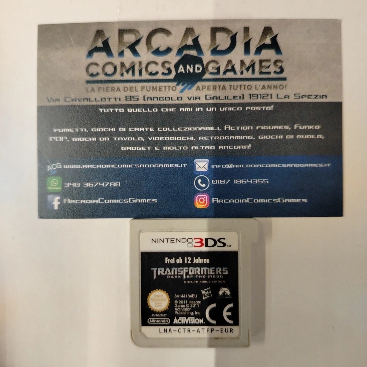 Transformers The Dark Spark 3DS Nintendo Solo Cartuccia